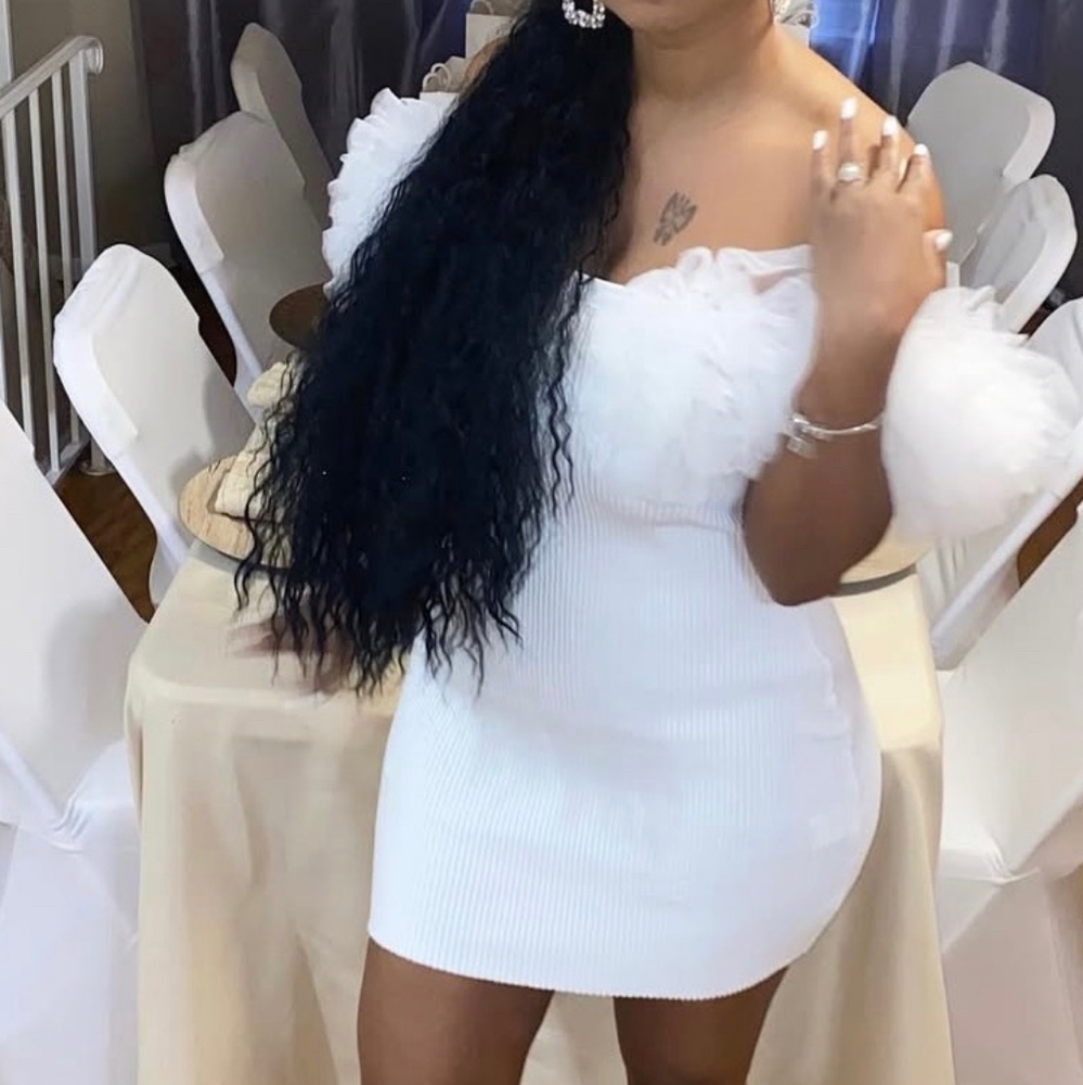 Women Mini formal Dress size small made by bridal babes